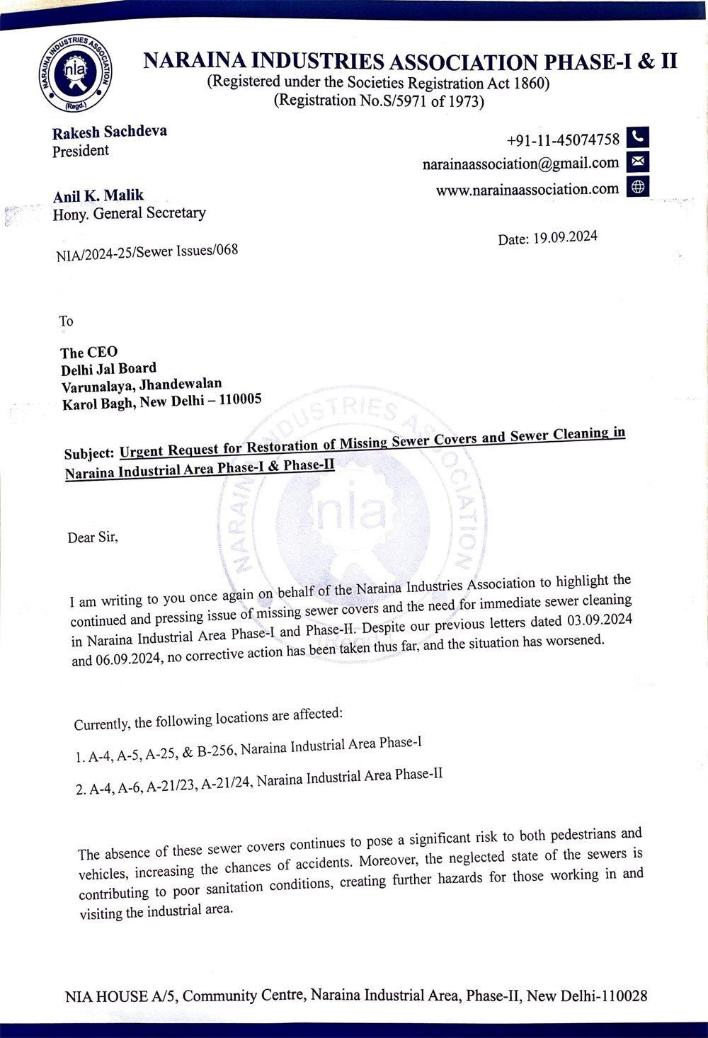 CEO-DJB-Sewer issues-19.09.2024