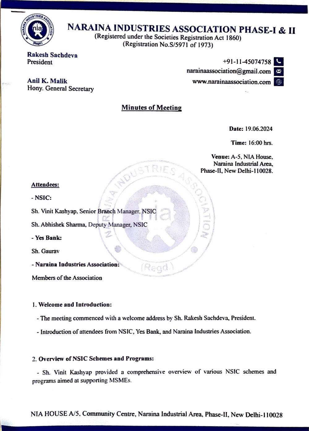 NSIC-Minutes of Meeting-19.06.2024