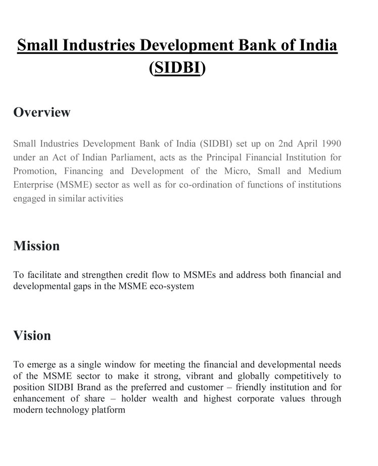 SIDBI-Small Industries Development Bank of India-16.07.2024