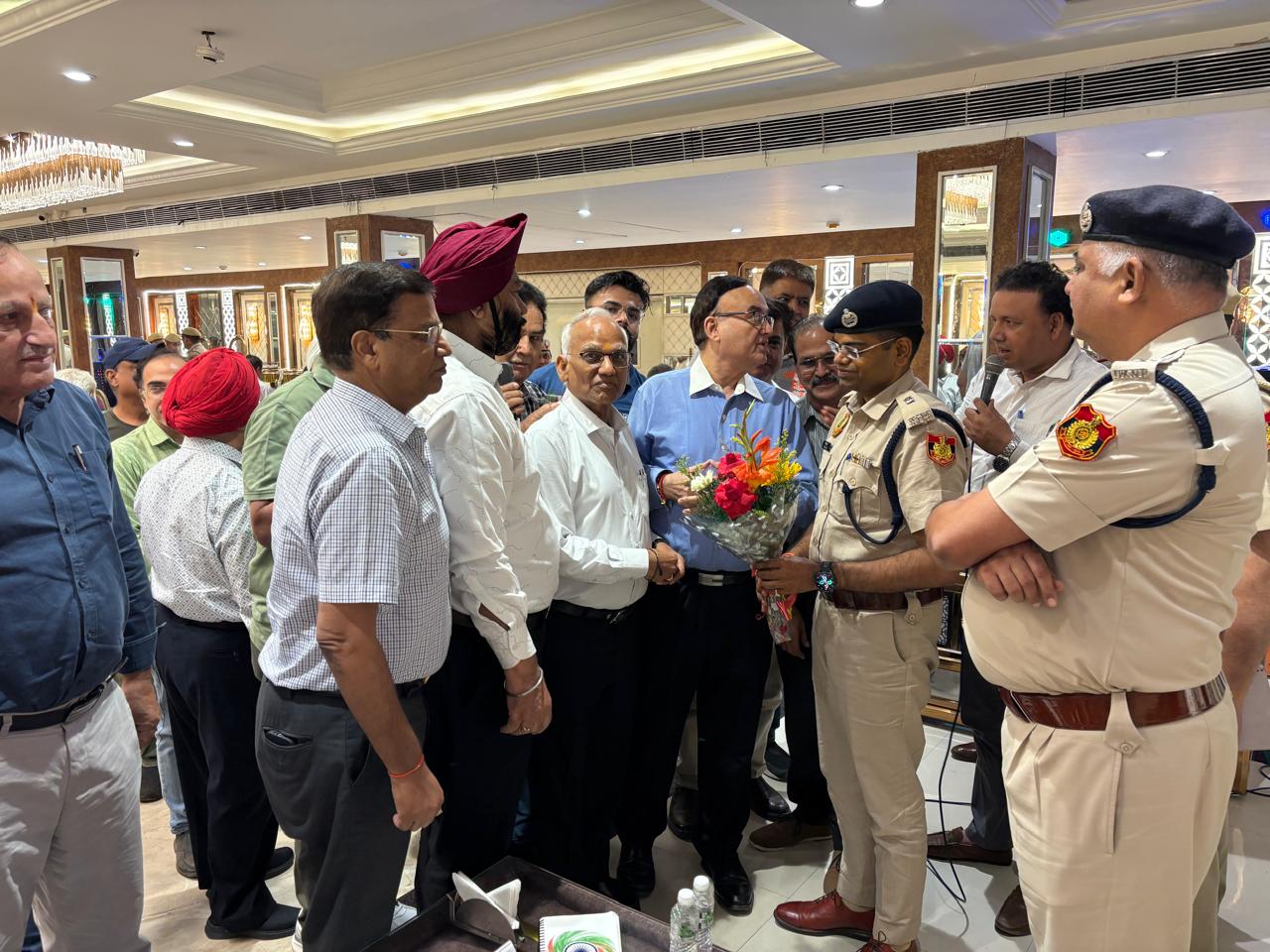 A delegation from NIA meet Sh. Piyush Jain, Addl. DCP (West District), at the Jan Sunwai of Delhi Police-08.10.2025
