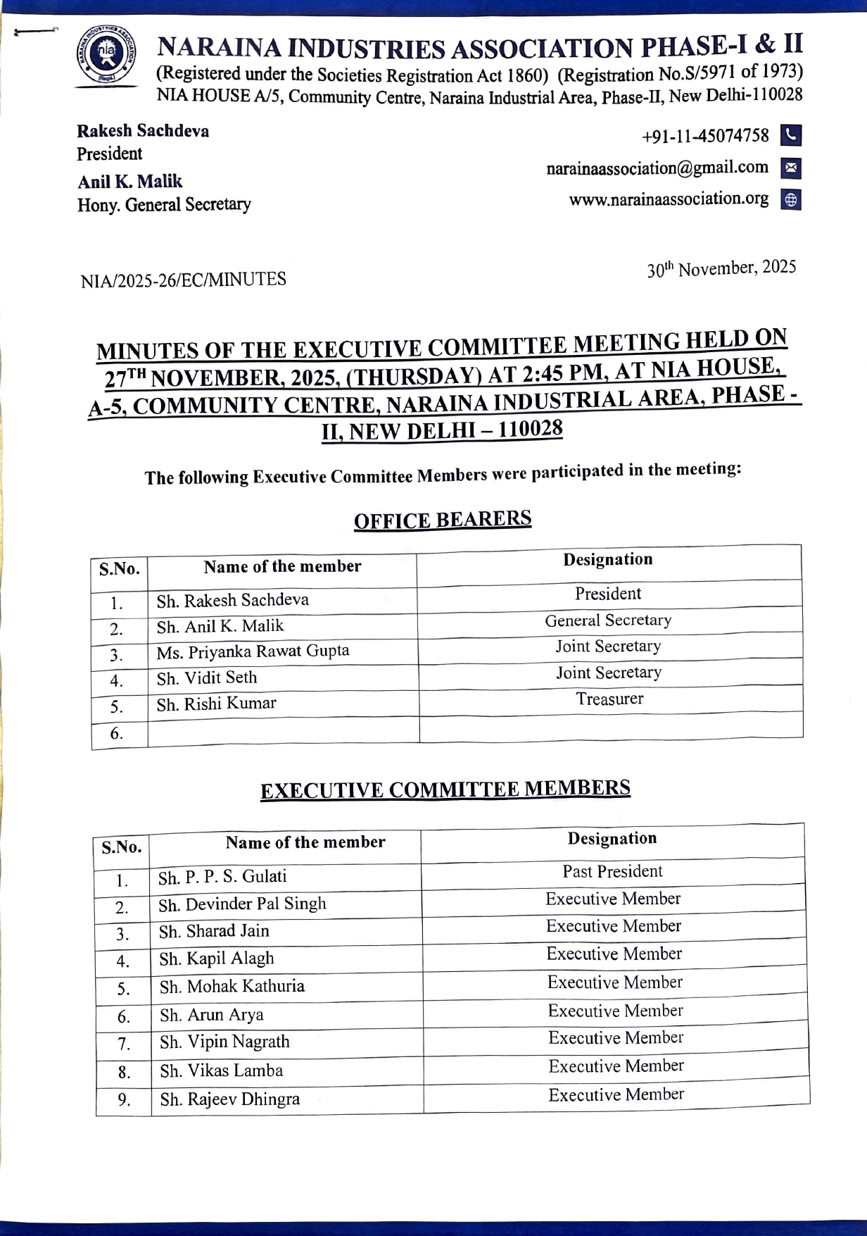 Record of Minutes-27.11.2025