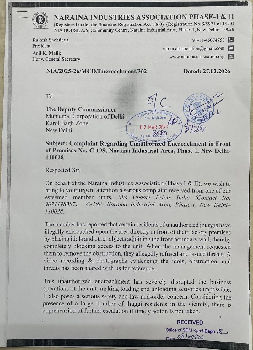 DC-MCD-Unauthorized Encroachment by Placing Idols and other Objects-27.02.2026