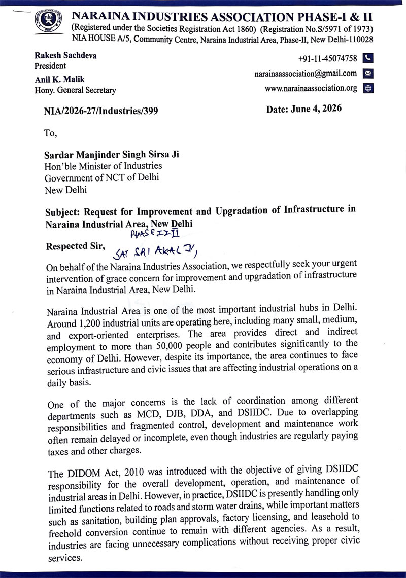 Hon’ble Industries Minister-Infrastructure-04.06.2026