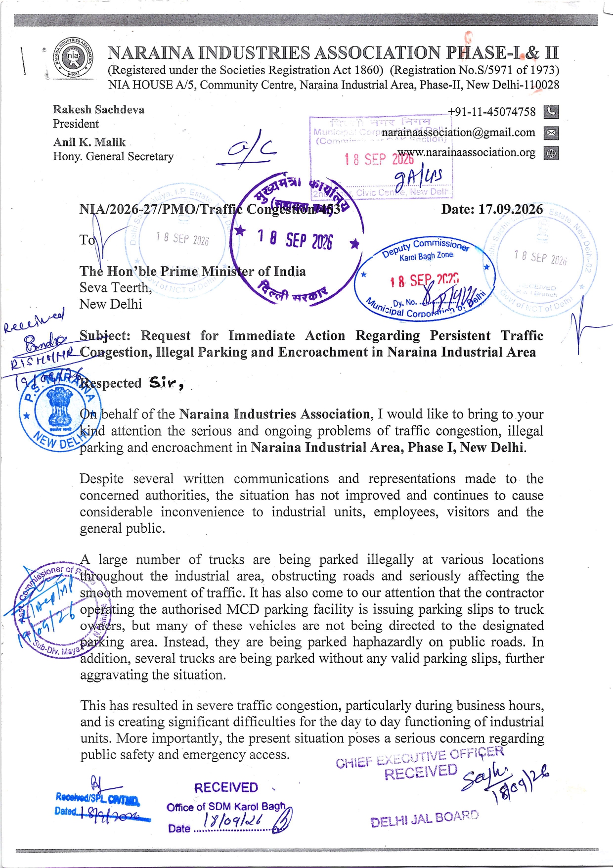 PMO & Concerned Departments-Traffic Congestion-17.09.2026